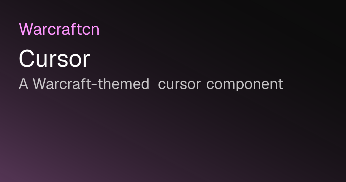 Return Cursor Cursor